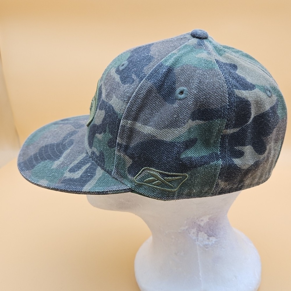 New York Jets Hat Cap Reebok Fitted Size 7 1/2 Camo Green NFL Football - Picture 4 of 8